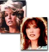 Farrah Fawcett & Tanya Roberts during their Angel Fame! Come meet each in person!